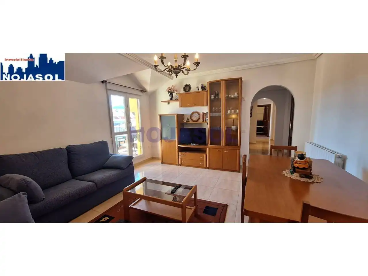 Wohnzimmer von Dachboden zur Miete in Noja mit Heizung, Terrasse und Möbliert