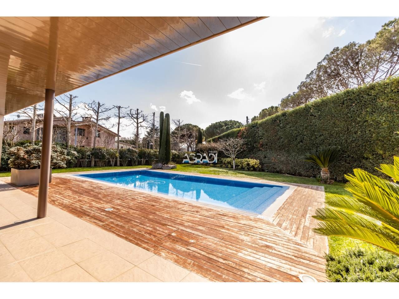 Piscina de Casa o xalet en venda en Cardedeu amb Calefacció, Jardí privat i Parquet
