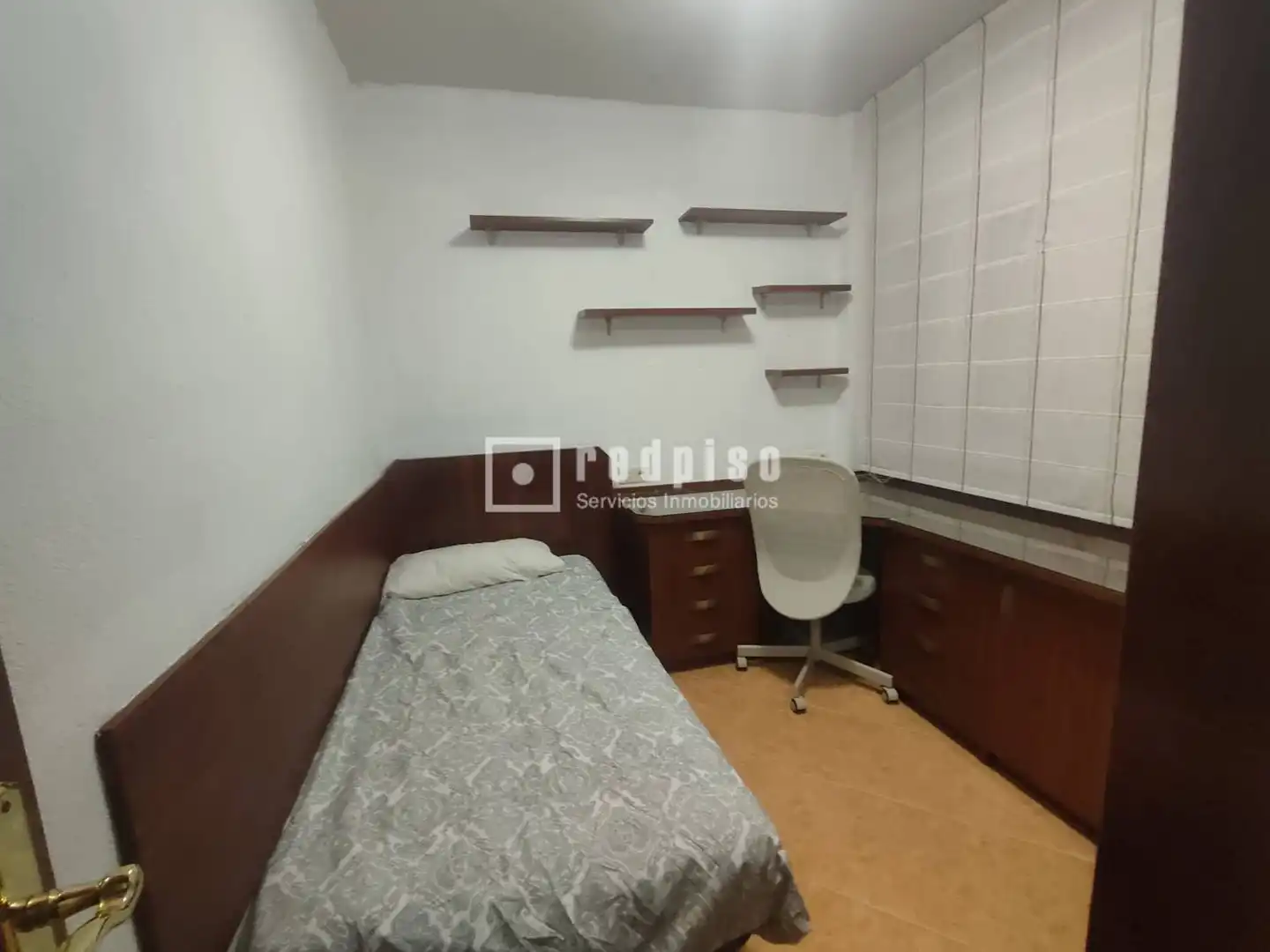 Schlafzimmer von Wohnung zur Miete in Málaga mit Klimaanlage, Heizung und Möbliert