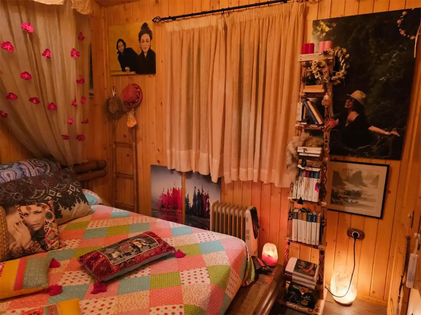 Bedroom of Flat for rent in Torrox  with Air Conditioner, Private garden and Parquet flooring