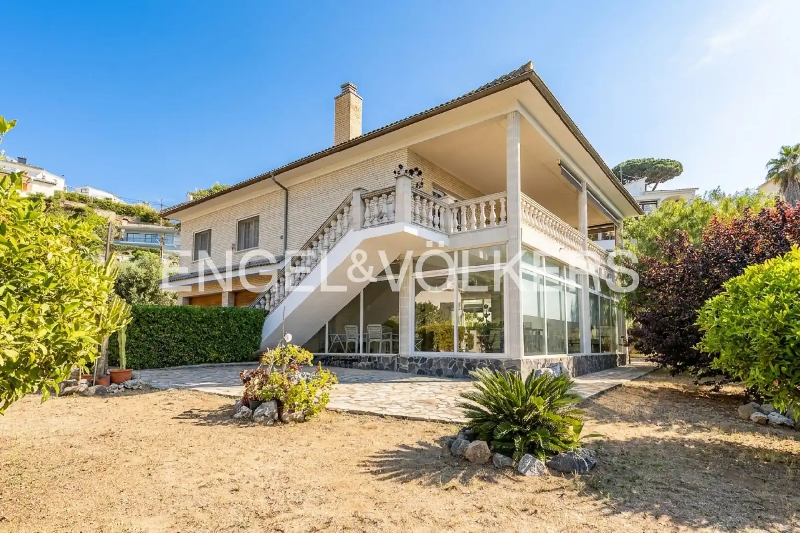 Exterior view of Houses for sale in Sant Cebrià de Vallalta  with Heating, Private garden and Balcony
