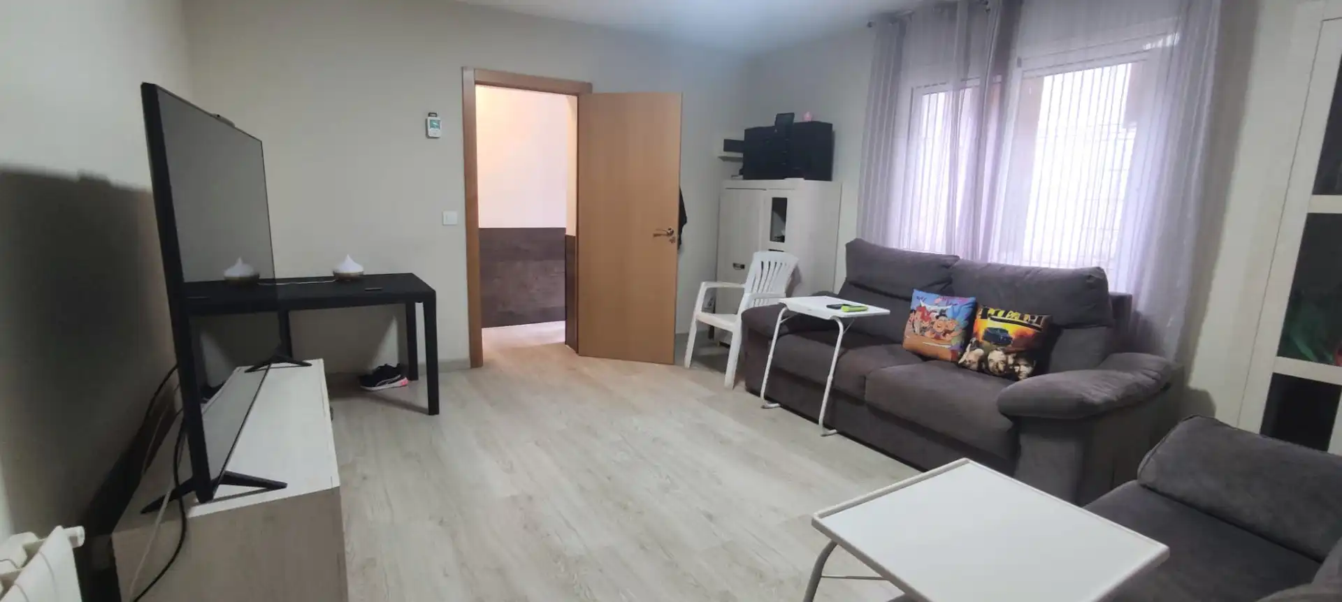 Living room of Detached homes for sale in Olot  with Heating, Parquet flooring and Furnished