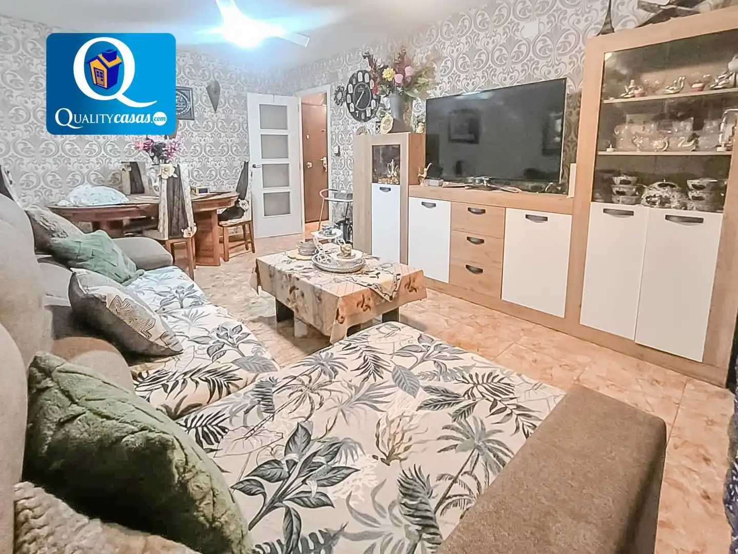 Sala de estar de Apartamento en venta en Alicante / Alacant con Aire acondicionado, Calefacción y Balcón