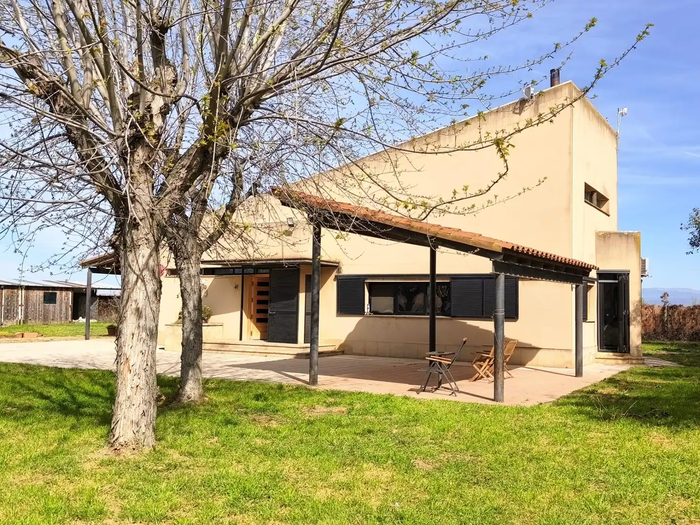 Vista exterior de Casa o chalet en venta en Bell-lloc d'Urgell con Calefacción, Jardín privado y Terraza