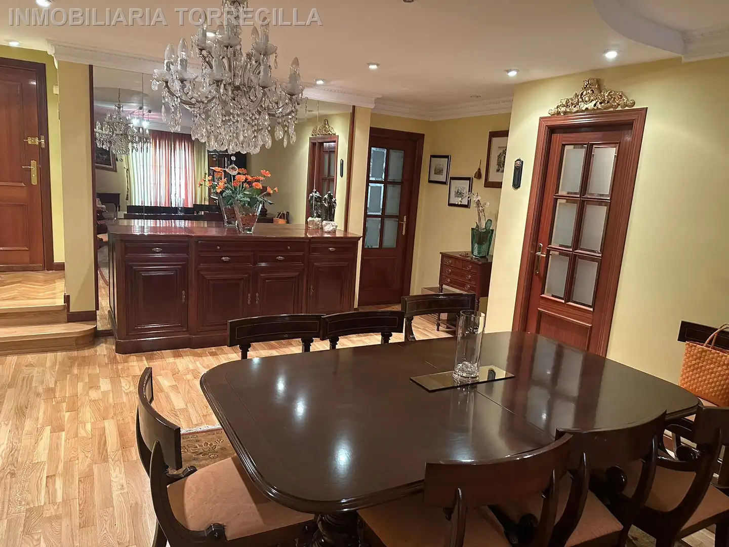 Esszimmer von Wohnung zur Miete in Valladolid mit Parkett, Möbliert und Balkon