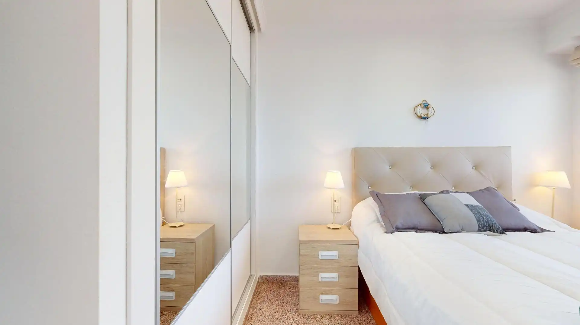Dormitori de Apartament de lloguer en Elche / Elx amb Aire condicionat, Calefacció i Terrassa