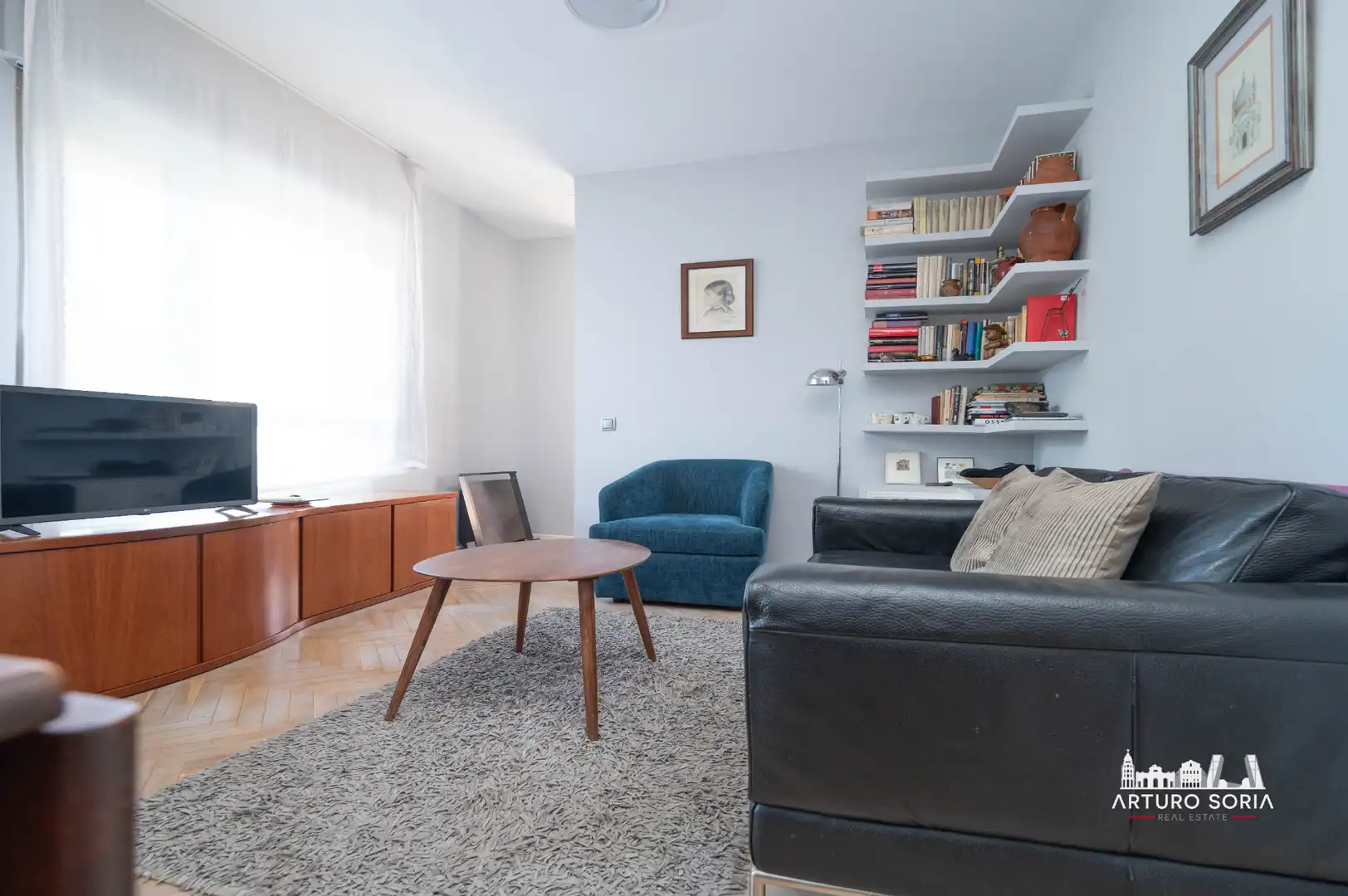 Sala de estar de Ático en venta en Madrid con Aire acondicionado, Terraza y Trastero