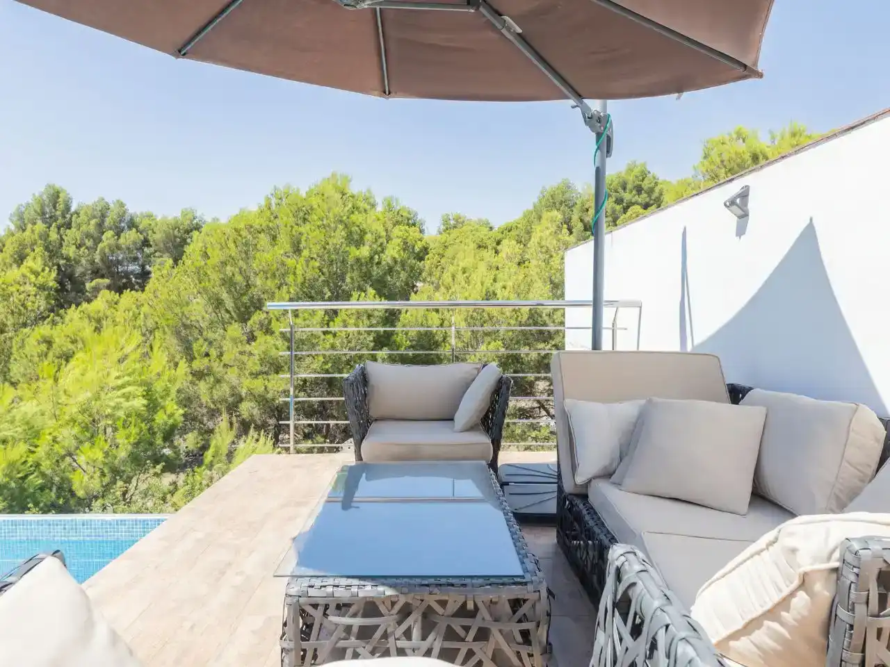 Terrassa de Casa o xalet en venda en Altea amb Aire condicionat, Piscina i Balcó