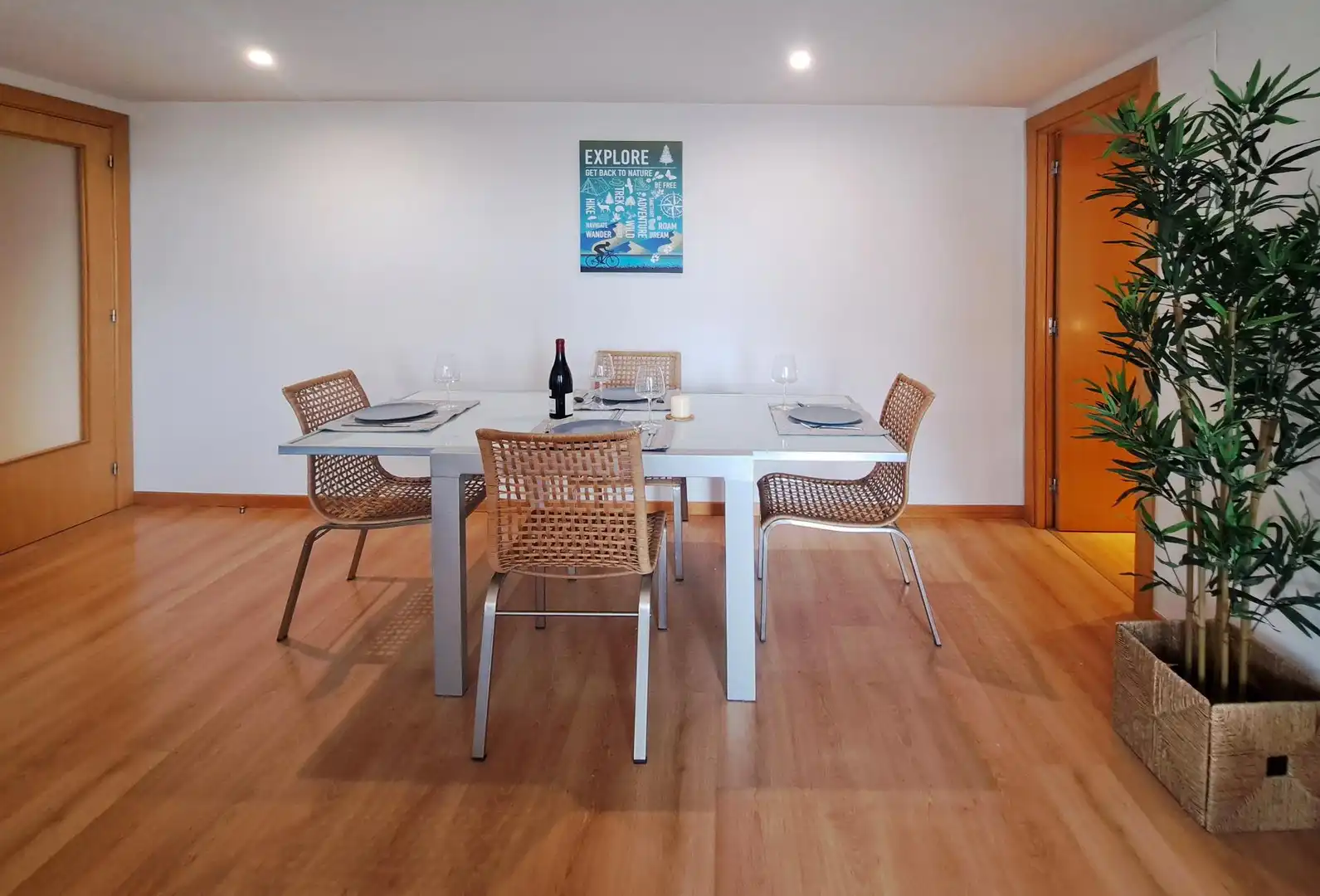 Esszimmer von Wohnungen zur Miete in Girona mit Klimaanlage, Heizung und Abstellraum