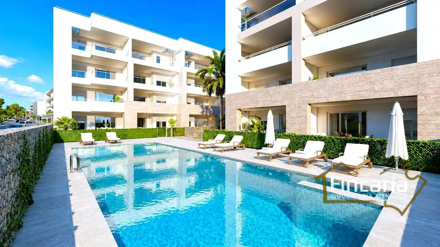 Swimming pool of Flat for sale in Capdepera  with Air Conditioner, Private garden and Storage room