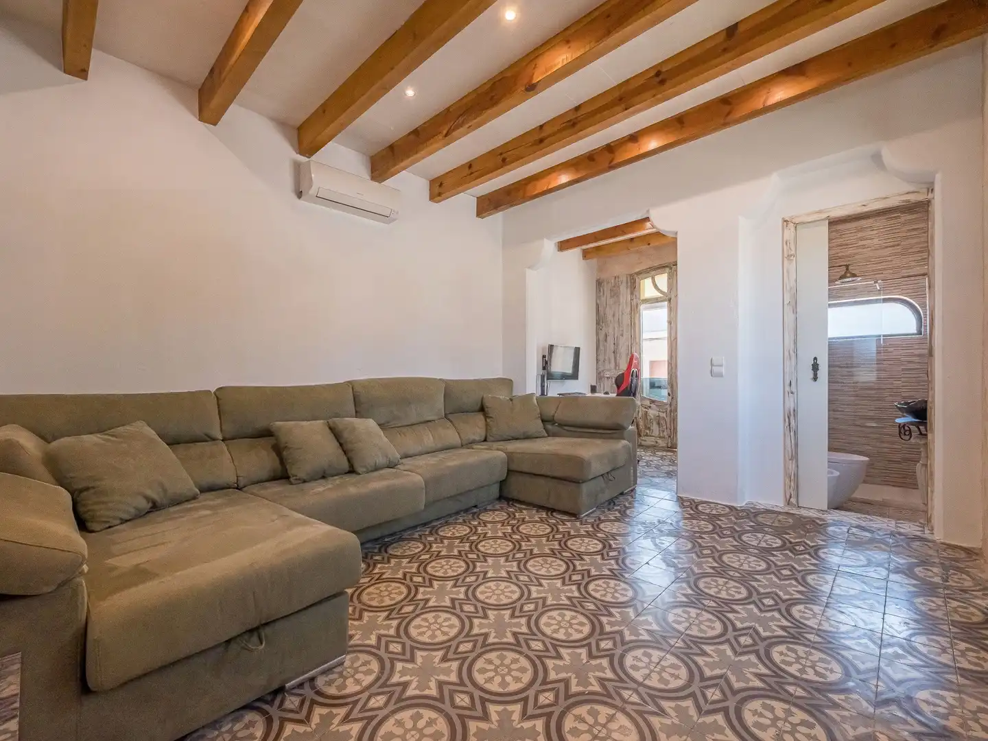 Sala d'estar de Casa o xalet en venda en Maó - Mahón amb Jardí privat i Balcó