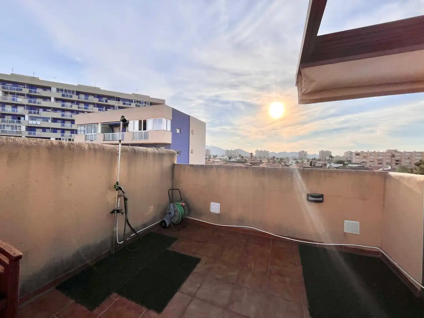 Terraza de Ático de alquiler en Cartagena con Aire acondicionado, Calefacción y Terraza