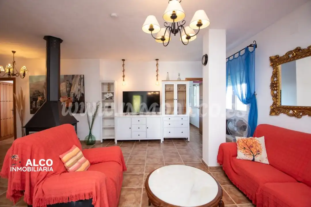 Living room of Houses for sale in Torrox  with Air Conditioner, Terrace and Swimming Pool