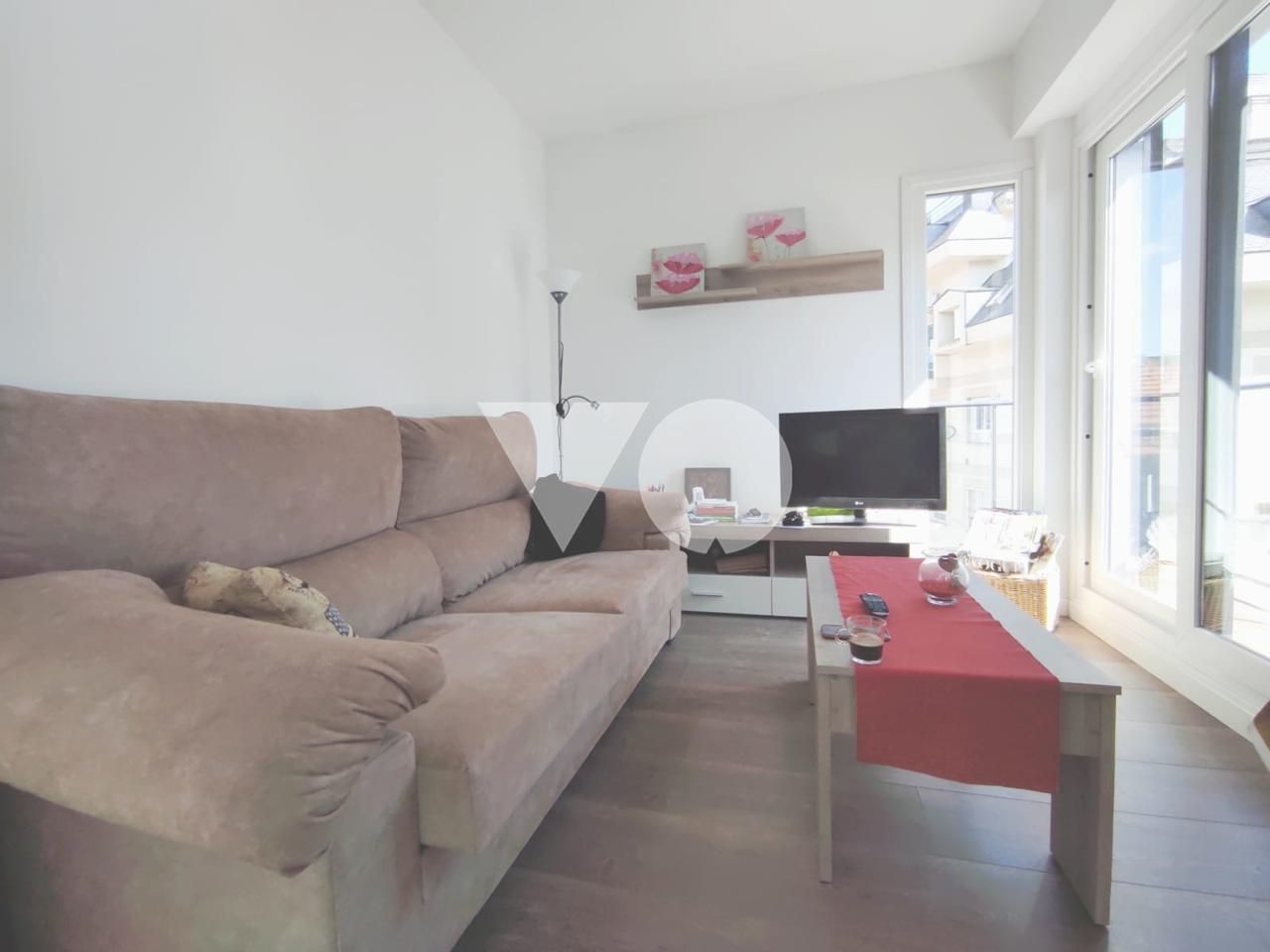 Living room of Flat for sale in Collado Villalba  with Heating, Terrace and Furnished