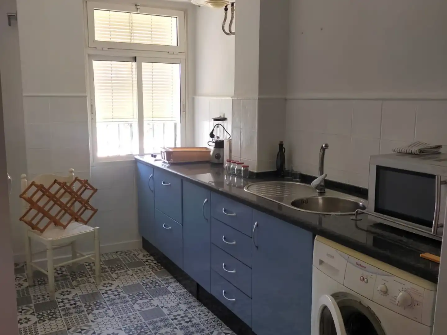 Kitchen of Flat for rent in Málaga  with Furnished, Washing machine and Microwave