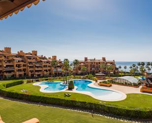 Garden of Flat for sale in Estepona  with Air Conditioner, Terrace and Balcony
