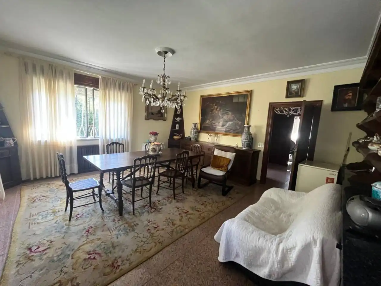 Dining room of Houses for sale in Santiago de Compostela   with Heating, Private garden and Parquet flooring