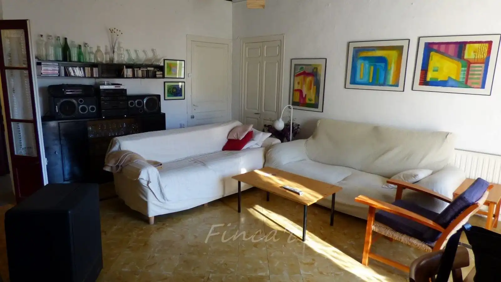 Sala d'estar de Casa adosada en venda en Monistrol de Calders amb Calefacció, Terrassa i Traster