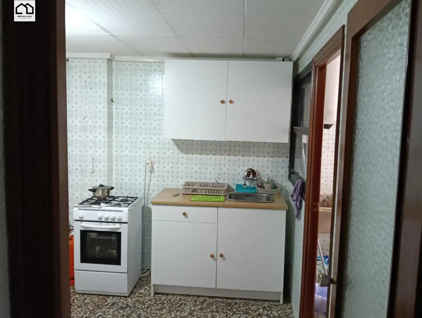 Cuina de Apartament de lloguer en Elche / Elx amb Terrassa, Traster i Moblat