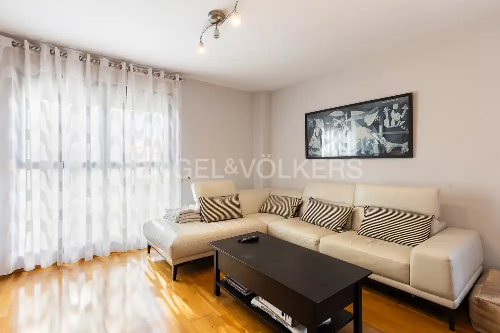 Sala de estar de Piso de alquiler en Valencia con Aire acondicionado, Calefacción y Parquet