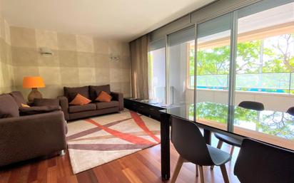 Living room of Flat to rent in  Barcelona Capital  with Air Conditioner and Terrace