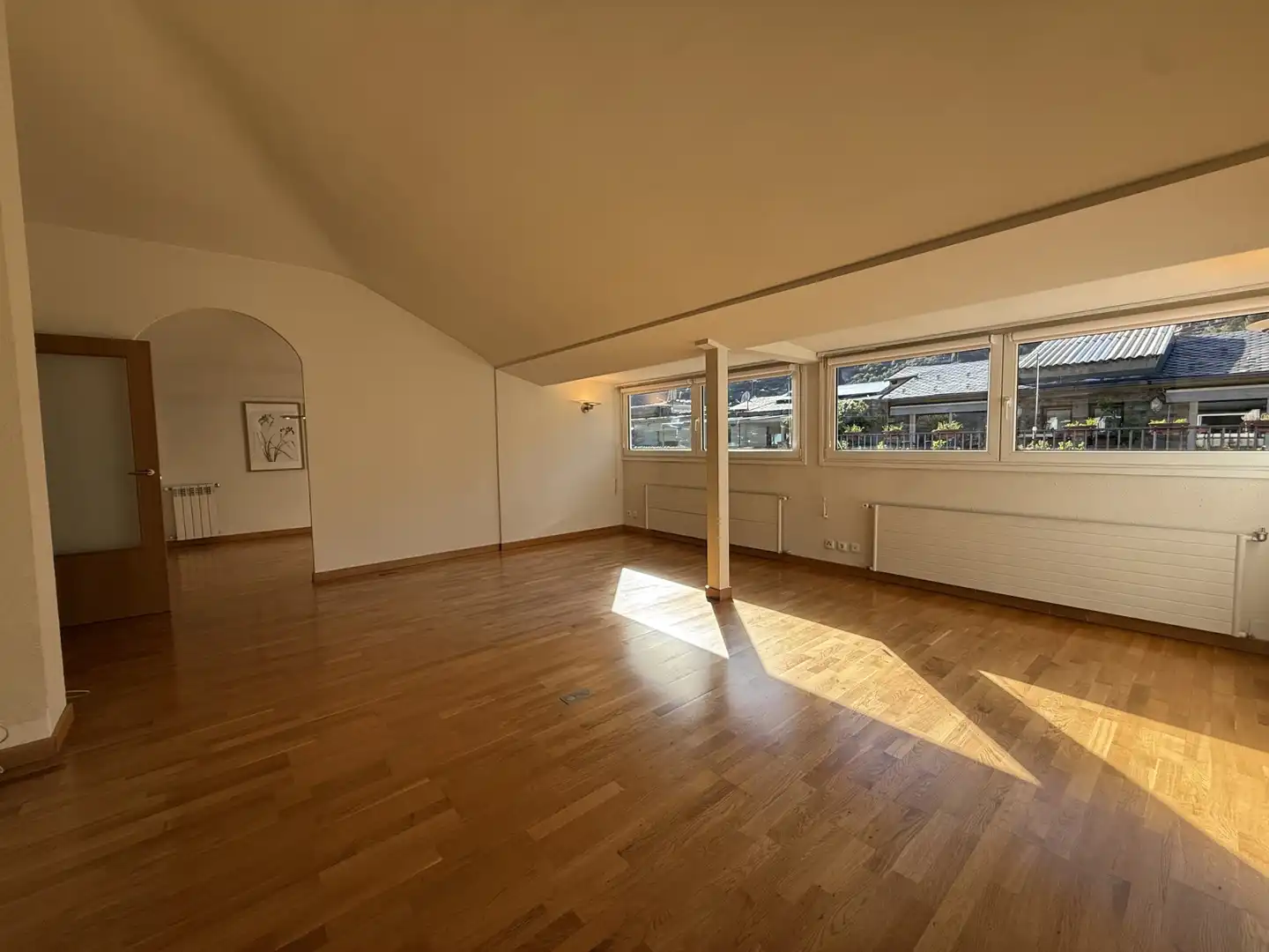 Sala d'estar de Àtic de lloguer en Andorra la Vella amb Calefacció i Terrassa