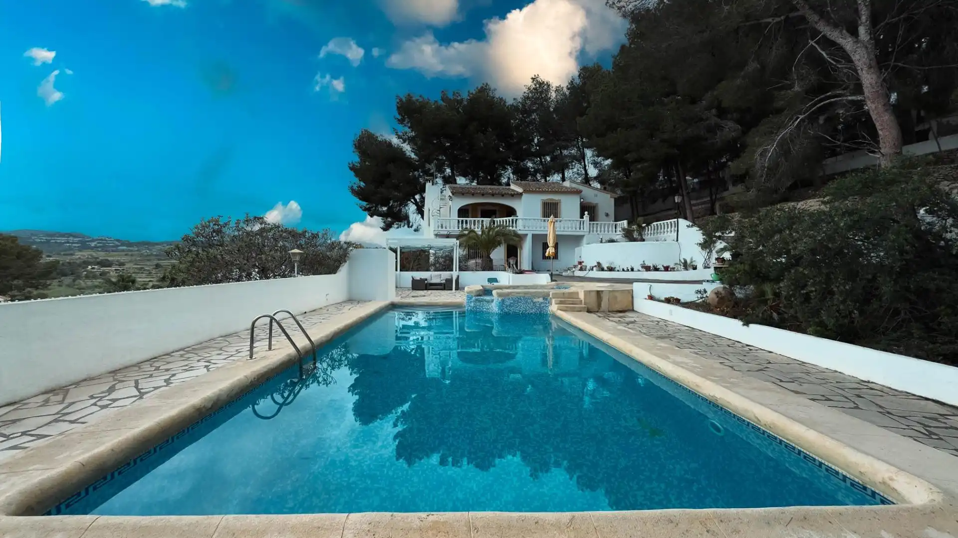 Piscina de Casa o chalet en venta en Moraira con Jardín privado, Terraza y Trastero