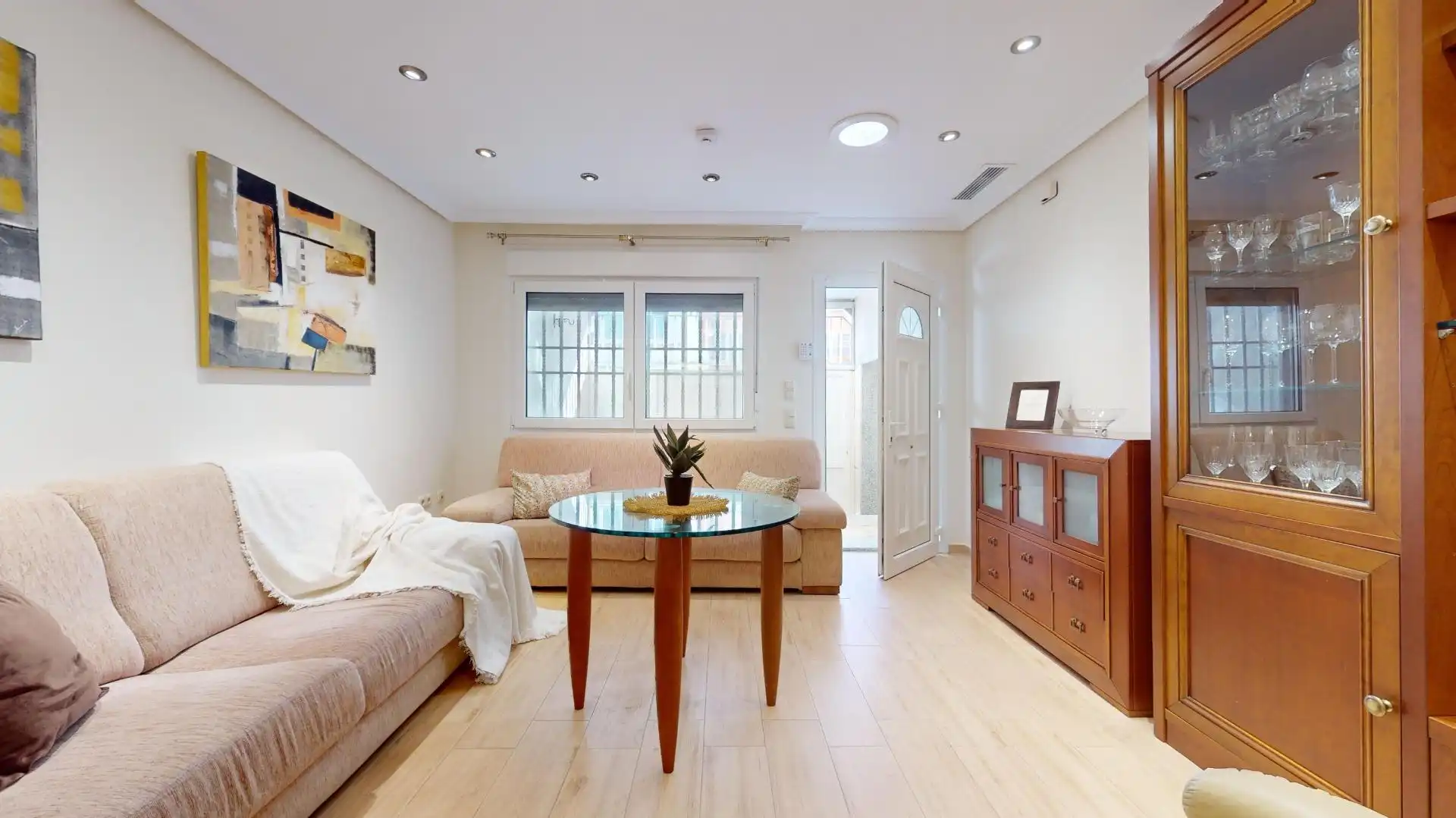 Sala de estar de Casa o chalet en venta en San Pedro del Pinatar con Aire acondicionado, Terraza y Amueblado