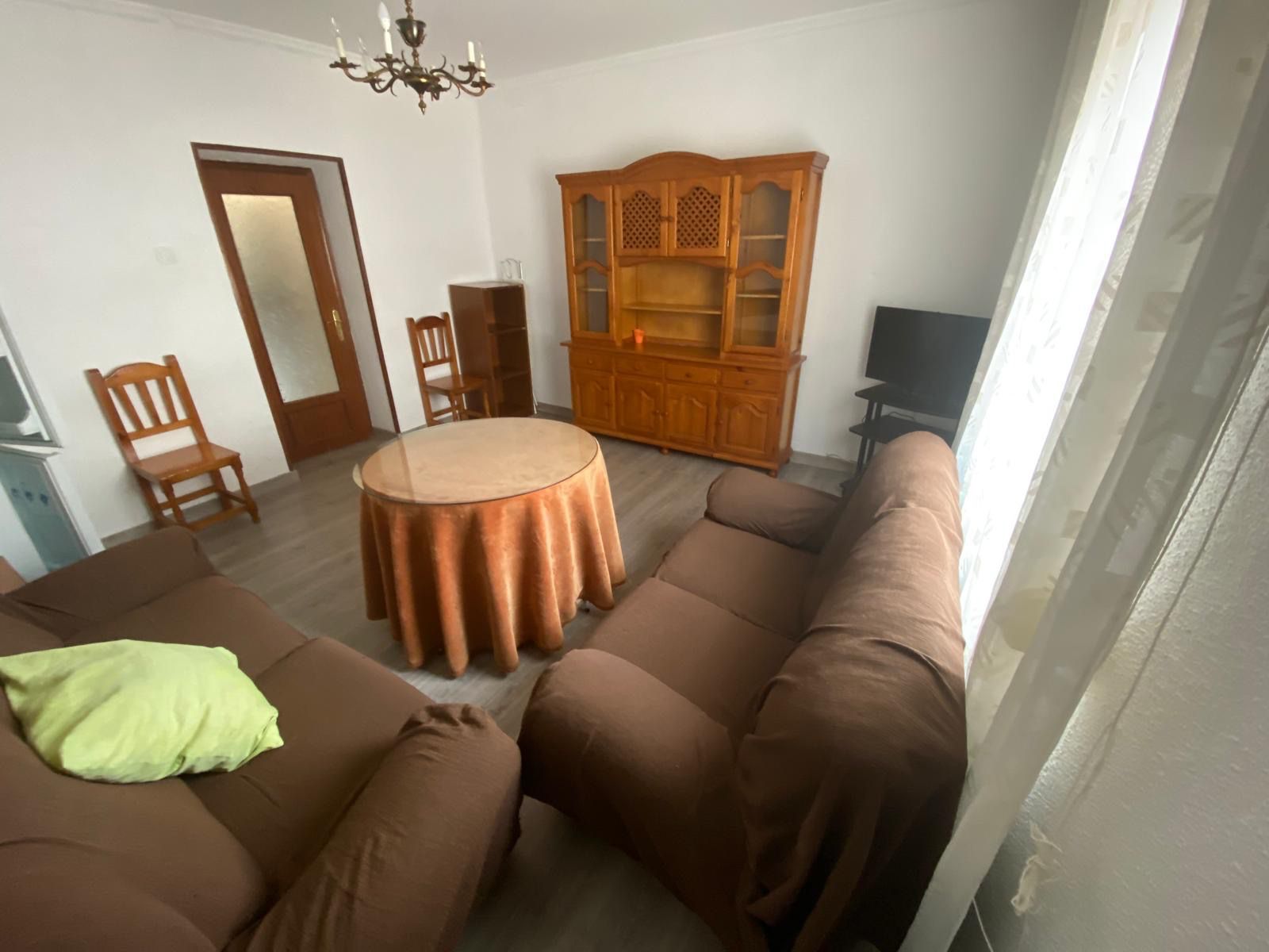 Wohnzimmer von Wohnung miete in Badajoz Capital mit Heizung, Parkett und Terrasse