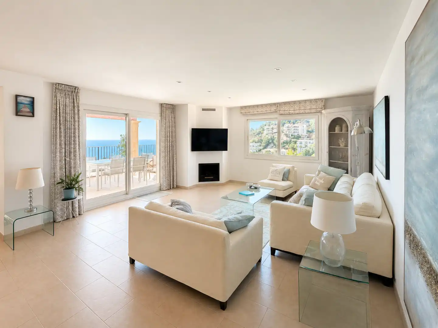Sala de estar de Piso en venta en Andratx con Aire acondicionado, Calefacción y Jardín privado