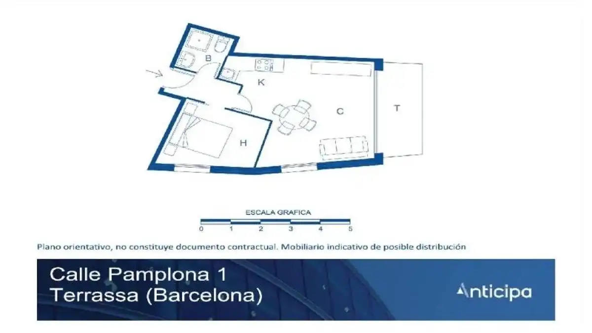 Bedroom of Apartments for sale in Terrassa  with Balcony