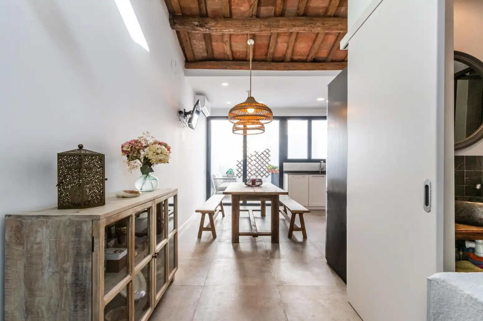 Dining room of Houses for sale in Terrassa  with Air Conditioner, Heating and Terrace