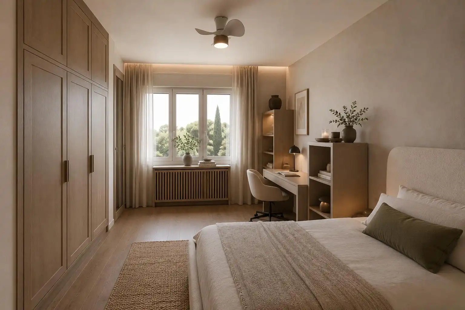 Bedroom of Houses for sale in Sant Just Desvern  with Air Conditioner, Heating and Private garden