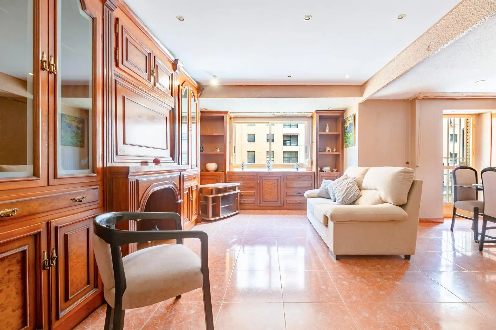 Living room of Flat for sale in Quatre Carreres