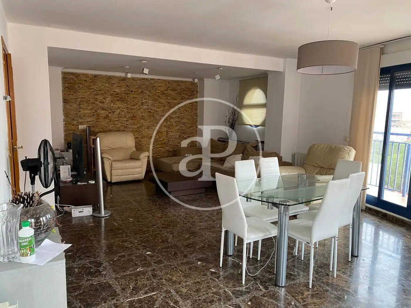 Sala de estar de Ático en venta en Castellón de la Plana / Castelló de la Plana con Calefacción, Terraza y Trastero