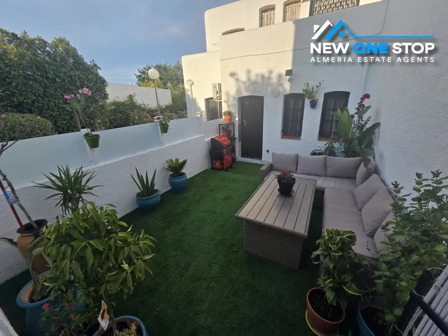 Terrassa de Apartament en venda en Mojácar amb Aire condicionat, Calefacció i Jardí privat