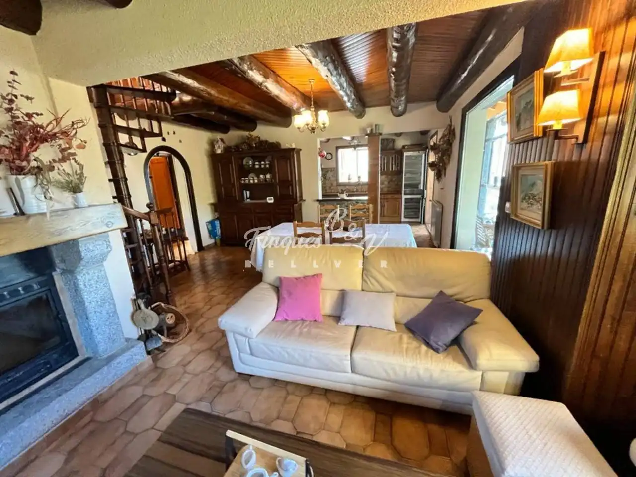 Living room of Houses for rent in Dorres  with Heating, Private garden and Parquet flooring