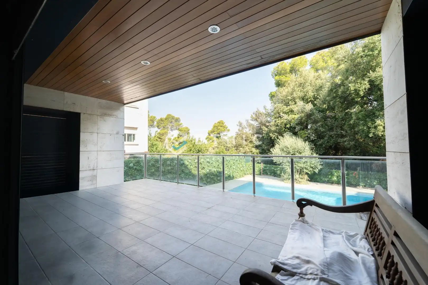 Terrassa de Casa o xalet en venda en Sant Cugat del Vallès amb Aire condicionat, Jardí privat i Terrassa