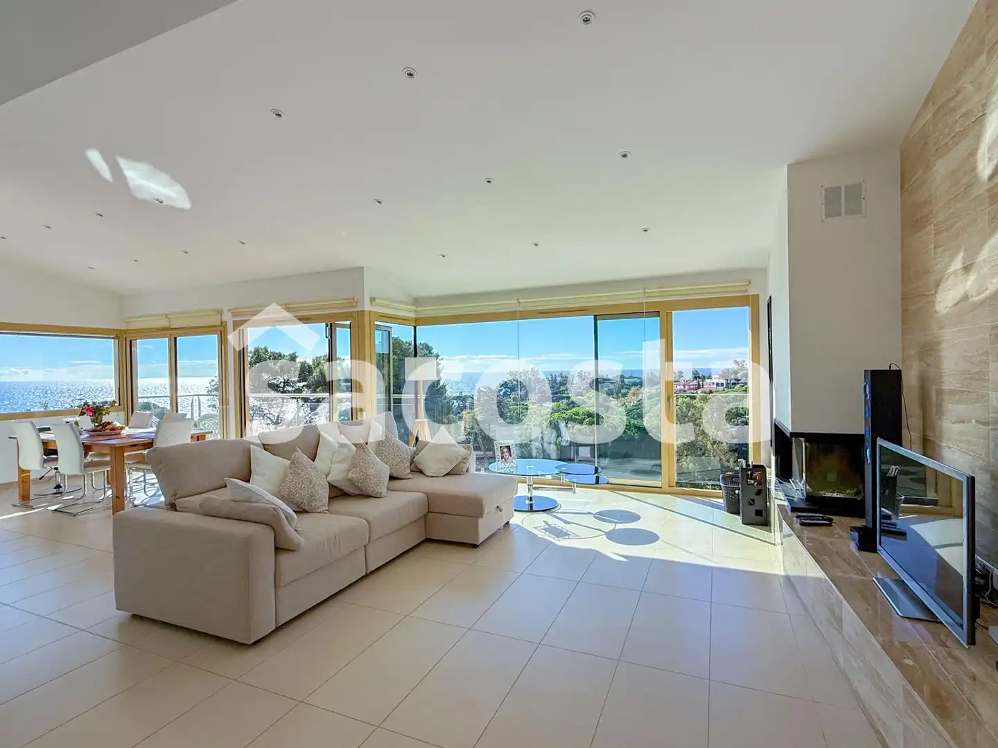 Sala de estar de Casa o chalet en venta en Blanes con Terraza, Piscina y Amueblado