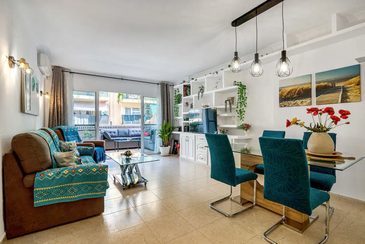 Sala de estar de Apartamento en venta en Calpe / Calp con Aire acondicionado, Calefacción y Terraza