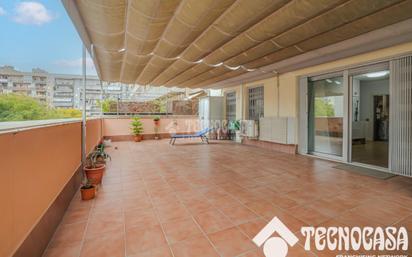 Terrace of Flat for sale in Sant Adrià de Besòs  with Air Conditioner, Heating and Parquet flooring