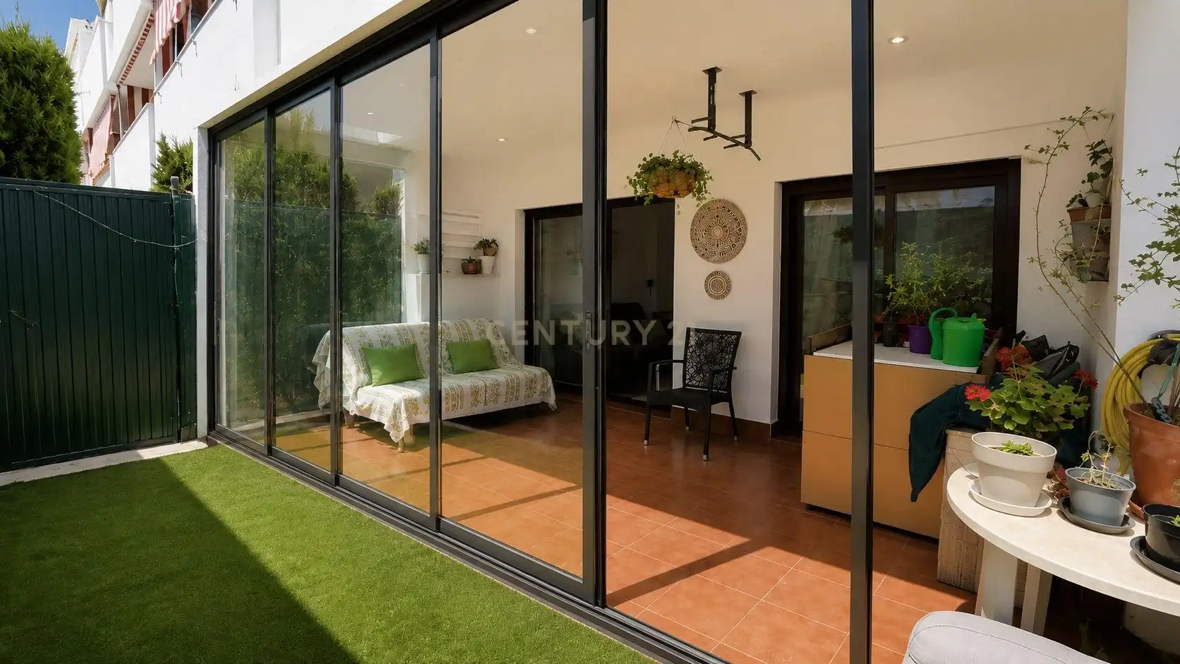 Terraza de Apartamento en venta en Mijas con Jardín privado, Trastero y Piscina comunitaria