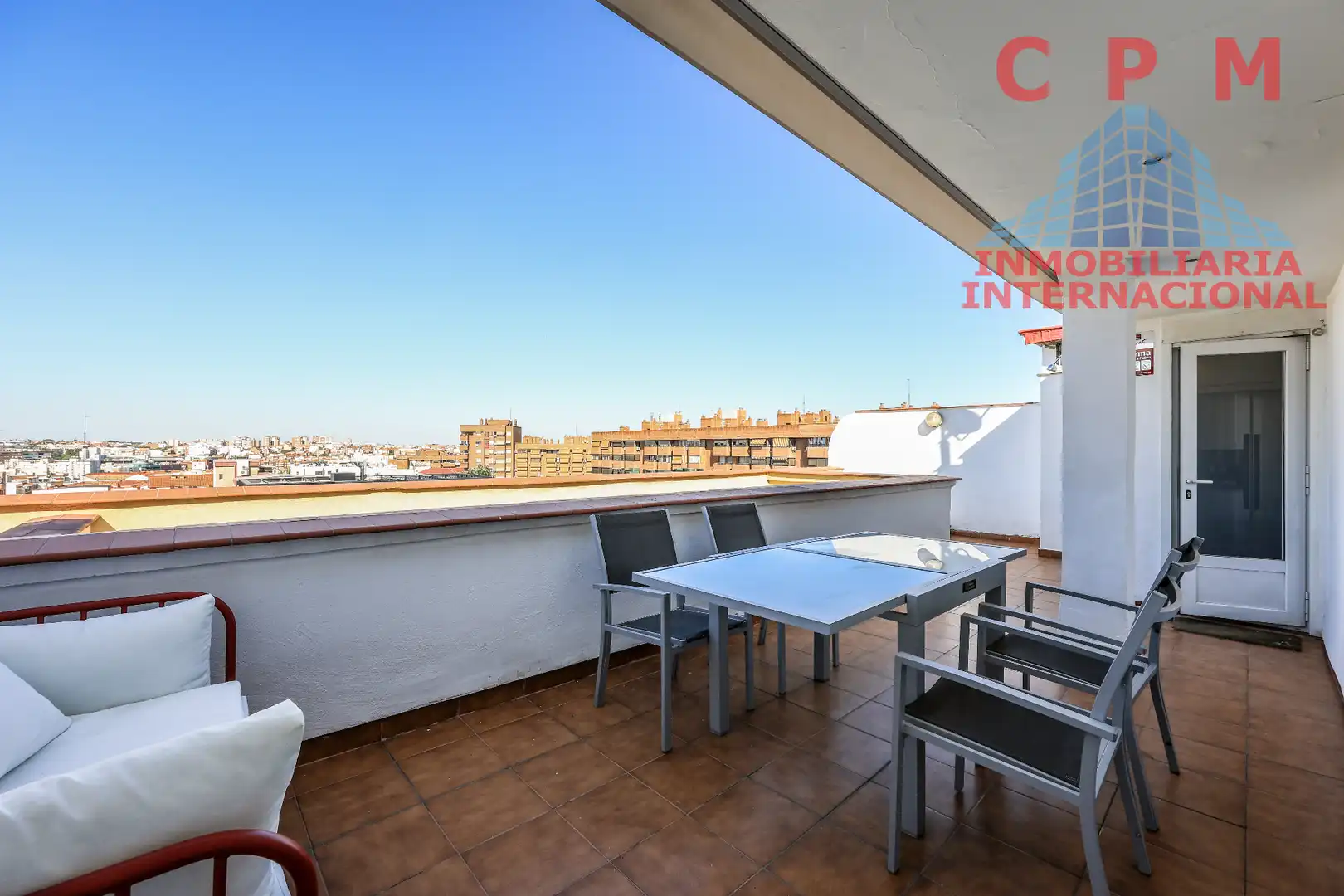 Terrace of Attic for rent in Madrid  with Air Conditioner, Heating and Parquet flooring