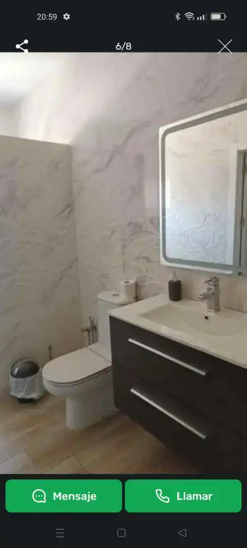 Badezimmer von Erdgeschoss zur Miete in Córdoba mit Klimaanlage, Möbliert und Ofen