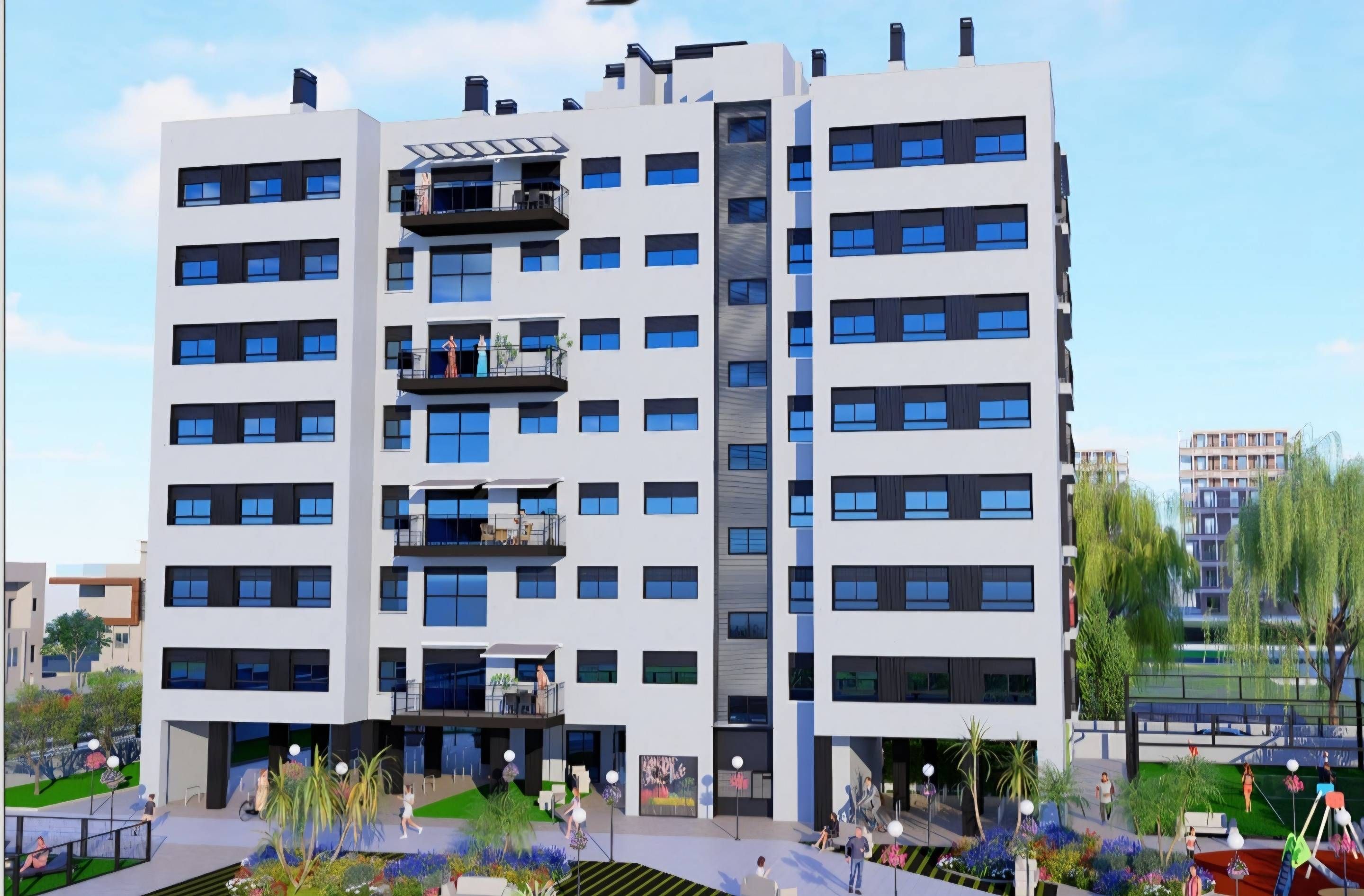 Exterior view of Apartments for sale in Castellón de la Plana / Castelló de la Plana  with Air Conditioner, Private garden and Terrace