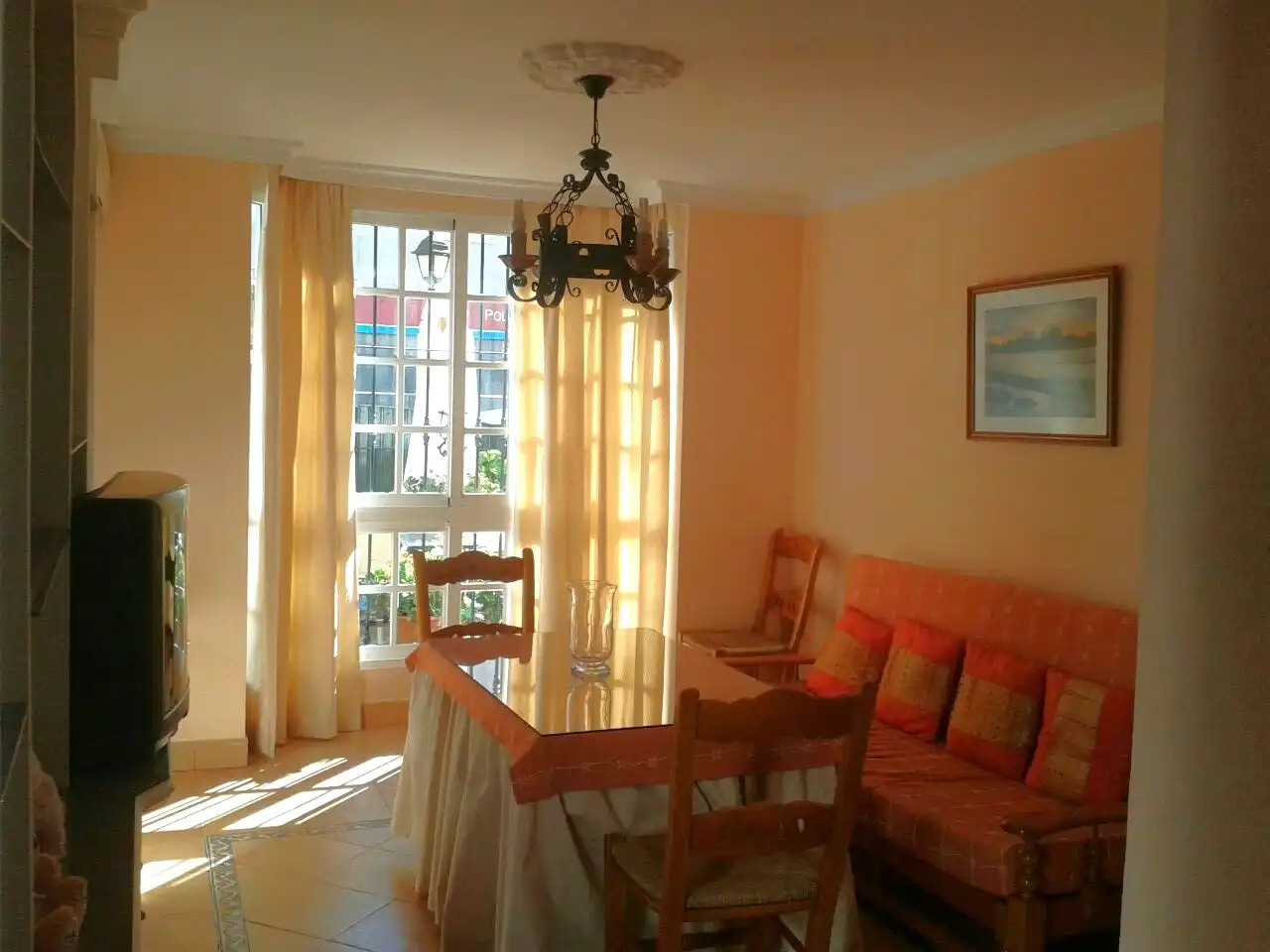 Comedor de Apartamento de alquiler en Sanlúcar de Barrameda con Aire acondicionado, Calefacción y Terraza