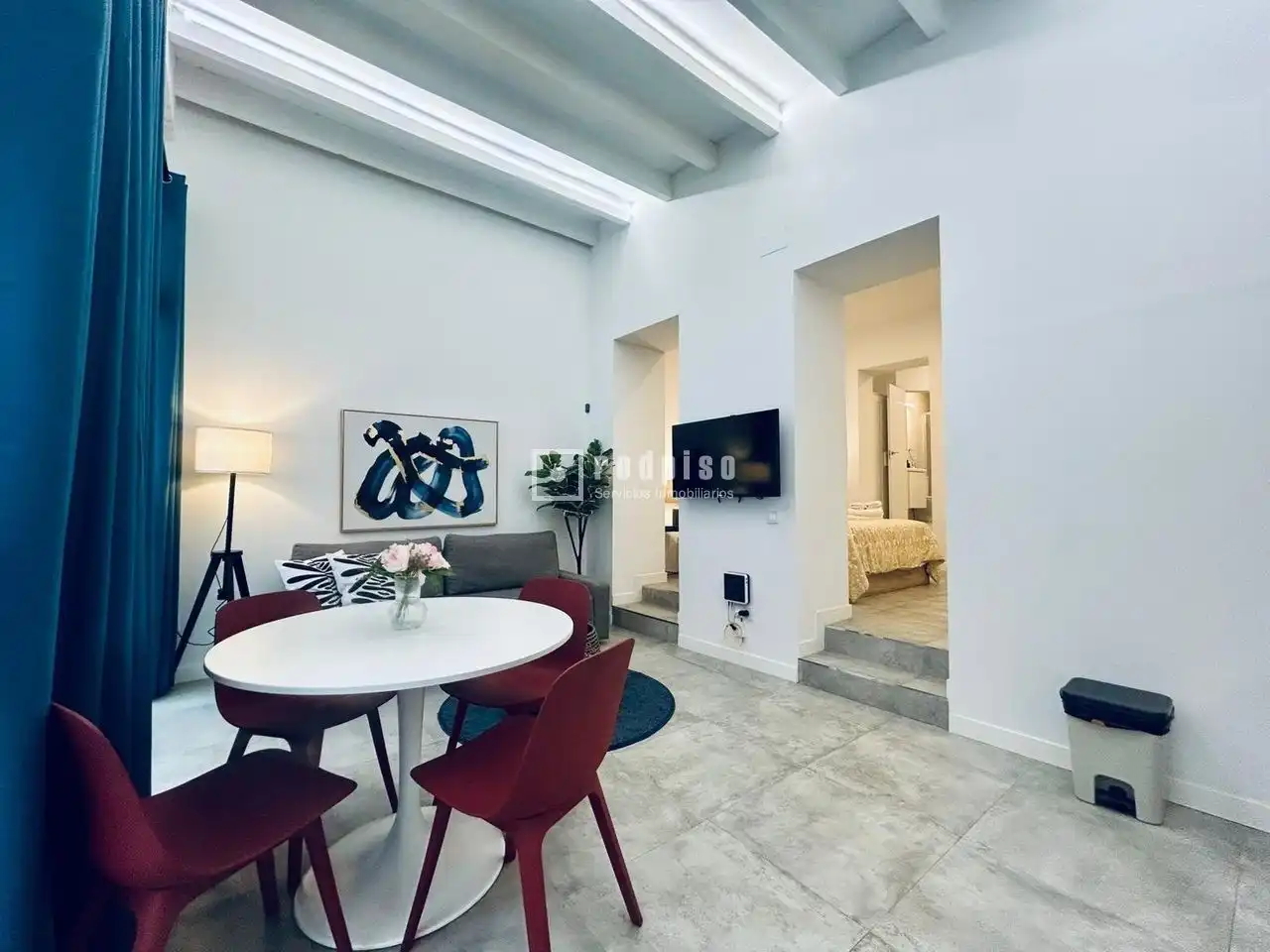 Sala de estar de Piso en venta en Madrid con Terraza, Amueblado y Alarma