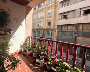 Balcony of Flat for sale in Gijón   with Heating, Parquet flooring and Terrace