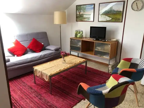 Sala d'estar de Àtic de lloguer en Sarrià - Sant Gervasi