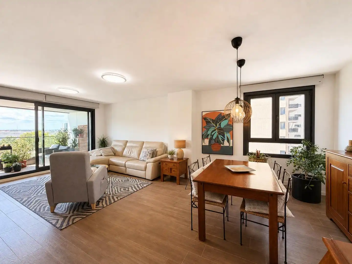Wohnzimmer von Wohnung zum Verkauf in Valencia mit Klimaanlage, Terrasse und Abstellraum